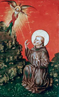 St Francis receiving the Stigmata c1430-1451. Artist: Stephan Lochner