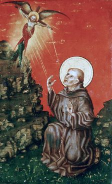 St Francis receiving the Stigmata c1430-1451. Artist: Stephan Lochner