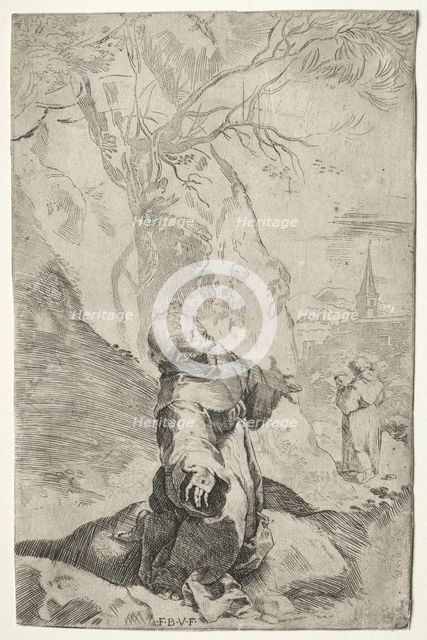 St. Francis Receiving the Stigmata. Creator: Federico Barocci (Italian, 1528-1612).