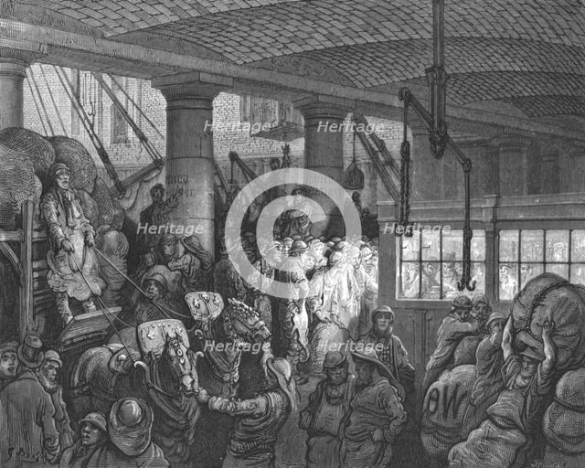 'St. Katherine's Dock', 1872.  Creator: Gustave Doré.