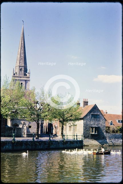 St Helen's Wharf, Abingdon, Oxfordshire, c1960s. Creator: Norman Barnard.