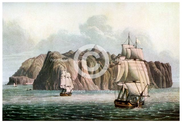 'St Helena, in Napoleon's Time', 19th century (1956). Artist: Unknown