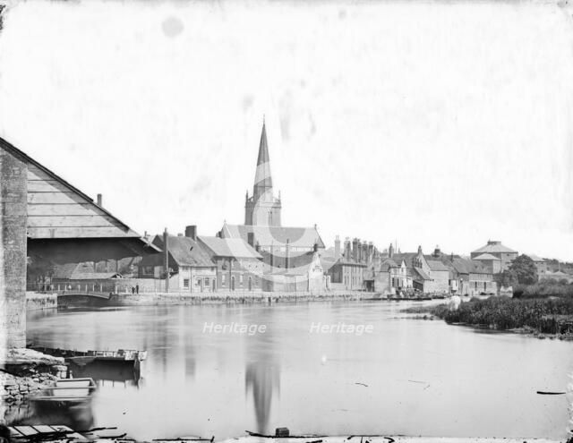 St Helens Church, Abingdon, Oxfordshire, c1860-c1922. Artist: Henry Taunt