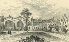 St. Helen's Priory, and Leathersellers Hall c1799, (c1872). Creator: Unknown