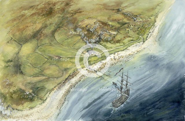 St Helen's Quarantine Station, Isles of Scilly, c1764, (c1990-2010). Artist: Peter Dunn.