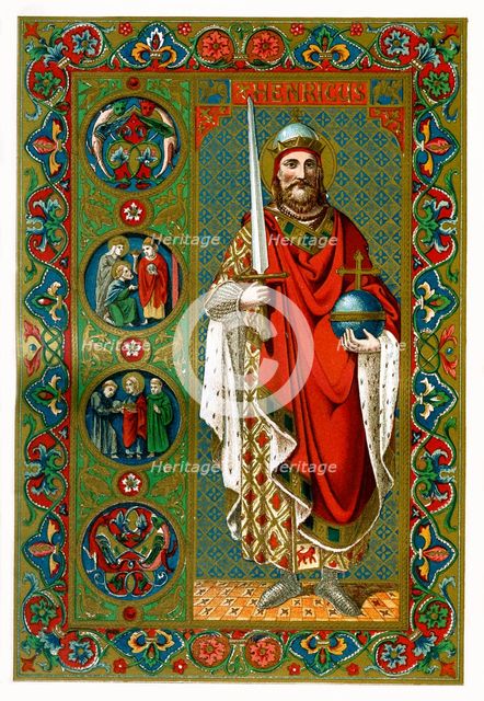 St Henry, Holy Roman Emperor, 1886. Artist: Unknown