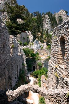 St Hilarion Castle, North Cyprus. Creator: Peter Thompson