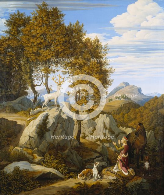 St Hubertus, 1822. Creator: Johann David Passavant.