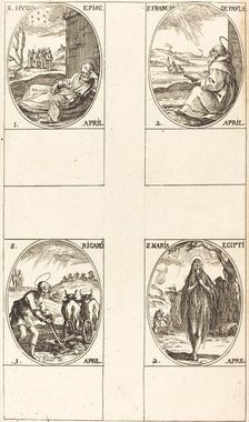 St. Hugo; St. Francis of Paula; St. Mary of Egypt; St. Richard. Creator: Jacques Callot