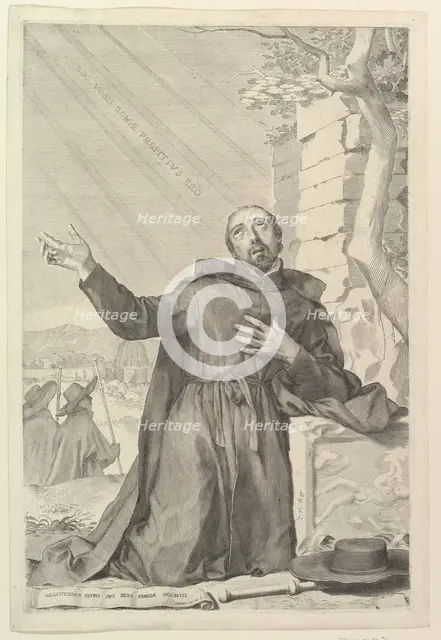 St. Ignatius in Ecstasy. Creator: Claude Mellan.