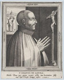 St. Ignatius of Loyola, from the series Male Founders of Religious Orders, before 1610., before 1610 Creator: Philip Galle