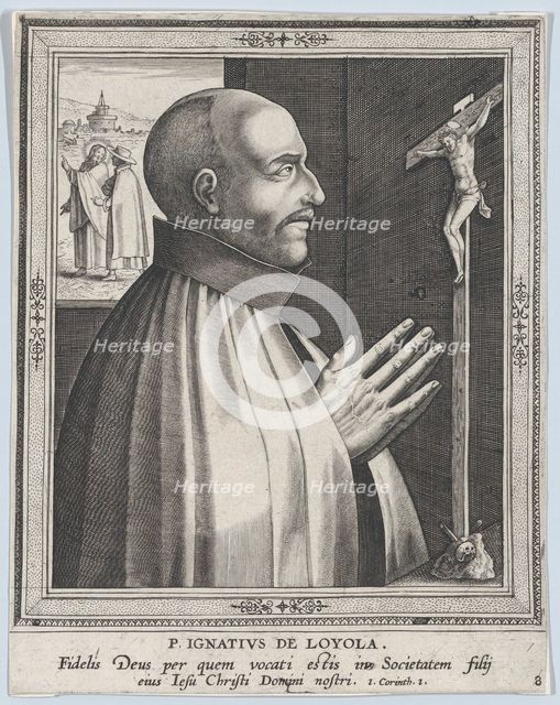 St. Ignatius of Loyola, from the series Male Founders of Religious Orders, before 1610., before 1610 Creator: Philip Galle.