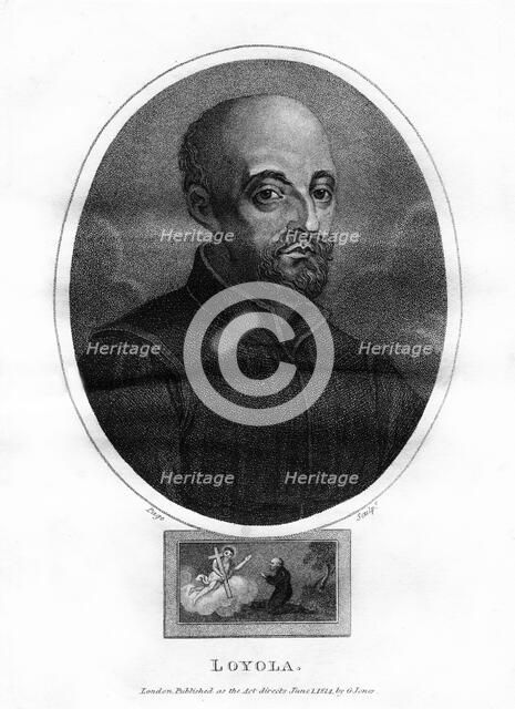 St Ignatius Loyola, (1814).Artist: Page