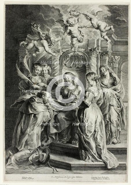 St. Ildefonso before the Virgin, 1638. Creator: Jan Witdoeck.