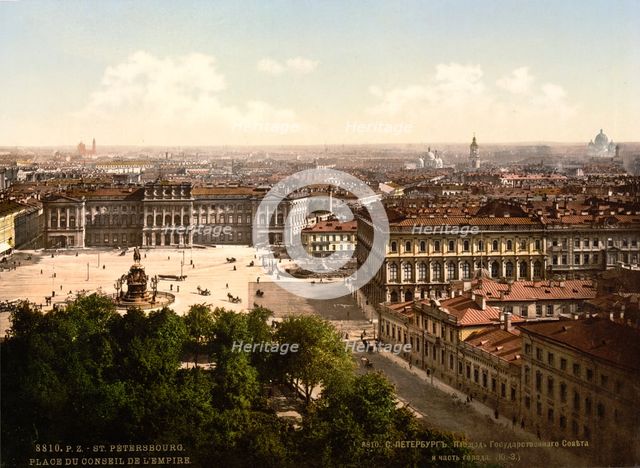 St Isaac's Square, St Petersburg, Russia, c1890-c1905. Artist: Anon