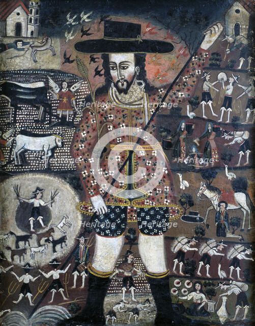 St Isidore the Labourer. Artist: Anon