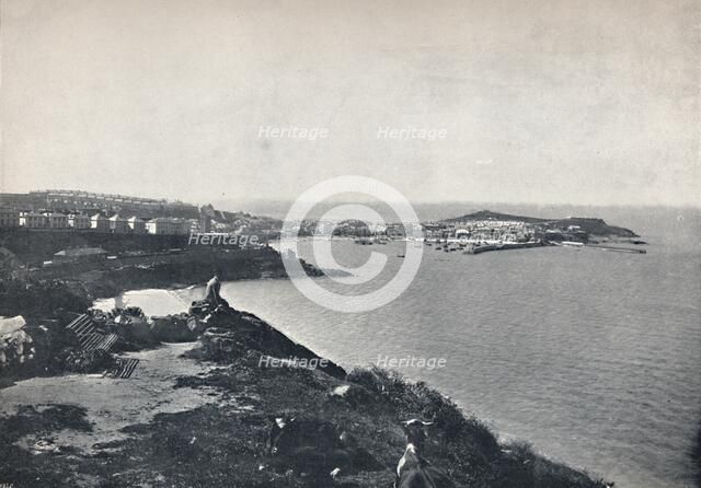 'St. Ives - The Town and The Island, 1895. Artist: Unknown.