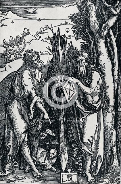 'St John the Baptist and St Onuphrius', 1504 (1906). Artist: Albrecht Durer.