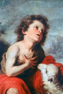 St John the Baptist as a Child c1665. Artist: Bartolomé Esteban Murillo