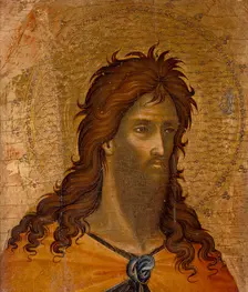 St. John the Baptist (fragment), c1350. Creator: Paolo Veneziano