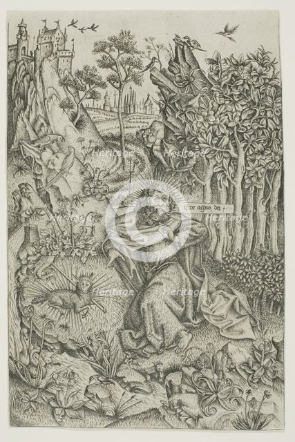 St. John the Baptist in the Wilderness, c. 1450. Creator: Master of Saint John the Baptist.