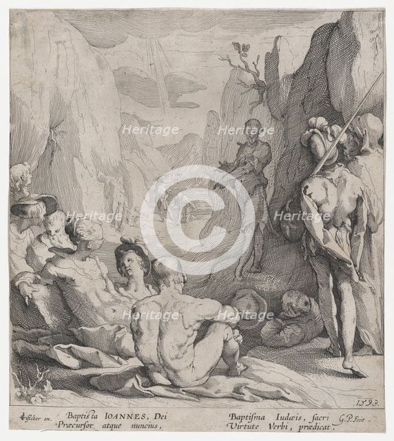 St. John the Baptist Preaching, 1593. Creator: Gerrit Pietersz Sweelink.