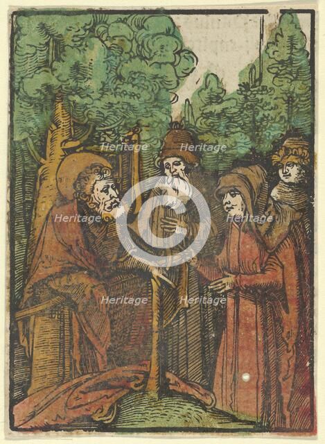 St. John the Baptist Preaching, from Das Plenarium, 1517. Creator: Hans Schäufelein the Elder.