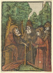 St. John the Baptist Preaching, from Das Plenarium, 1517. Creator: Hans Schäufelein the Elder