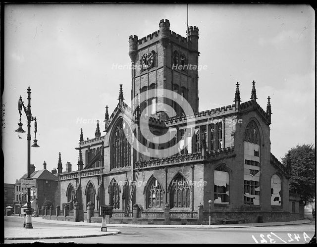 St John the Baptist's Church, Fleet Street, Bablake, Coventry, 1941. Creator: George Bernard Mason.