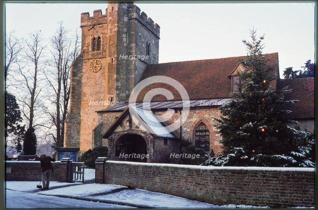 St John the Baptist's Church, Little Missenden, Chiltern, Buckinghamshire, 1976. Creator: Dorothy Chapman.