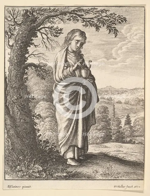St. John the Evangelist, 1650. Creator: Wenceslaus Hollar.