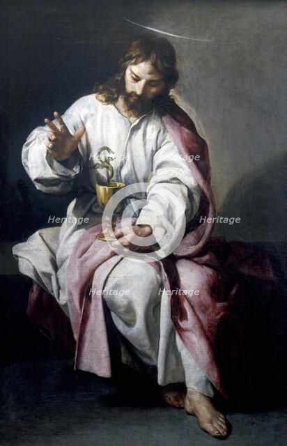 'St John the Evangelist with the Poisoned Cup', 1636. Artist: Alonso Cano