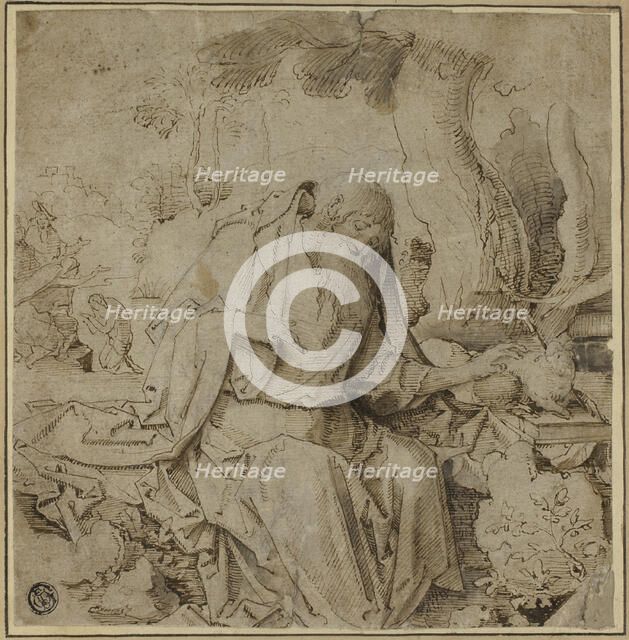 St. John with the Lamb, c.1520. Creators: Unknown, Jan Claudius de Cock.