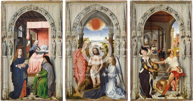 St John Altarpiece (after Rogier van der Weyden), c1510. Creator: Dutch Master.