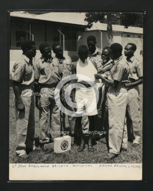 St John Ambulance Brigade Activities (Lower Prison, Luzira, Kampala, Uganda, c1950s. Creator: Unknown.
