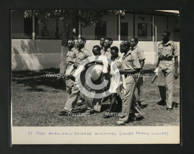 St John Ambulance Brigade Activities (Lower Prison, Luzira, Kampala, Uganda, c1950s. Creator: Unknown.