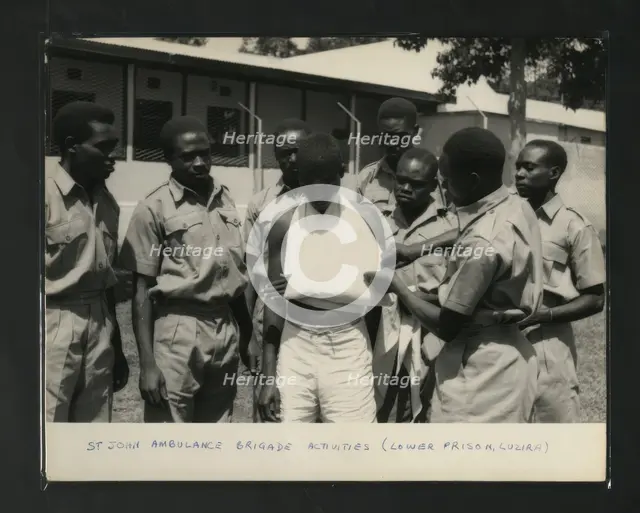St John Ambulance Brigade Activities (Lower Prison, Luzira, Kampala, Uganda, c1950s. Creator: Unknown.