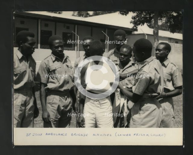 St John Ambulance Brigade Activities (Lower Prison, Luzira, Kampala, Uganda, c1950s. Creator: Unknown.