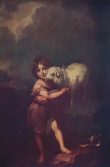 St. John and the Lamb 1660-5, (c1900). Artist: Bartolomé Esteban Murillo