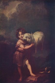 St. John and the Lamb 1660-5, (c1900). Artist: Bartolomé Esteban Murillo