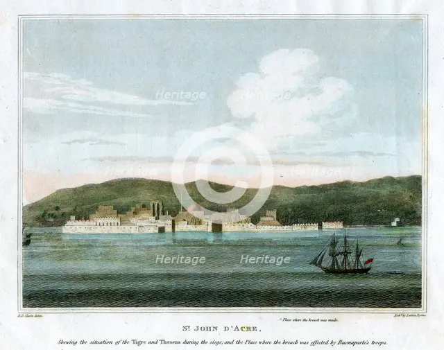 'St John d'Acre, Palestine, 1825.Artist: Letitia Byrne