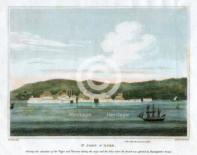 'St John d'Acre, Palestine, 1825.Artist: Letitia Byrne