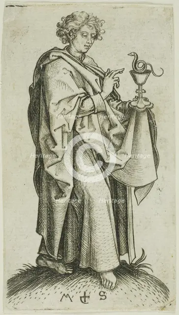 St. John, from Apostles, n.d. Creator: Martin Schongauer.