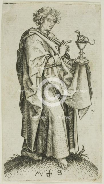 St. John, from Apostles, n.d. Creator: Martin Schongauer.