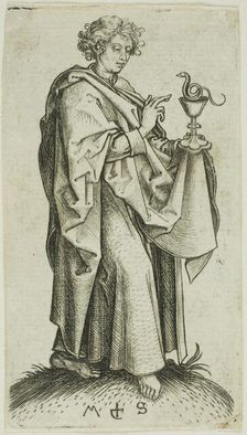St. John, from Apostles, n.d. Creator: Martin Schongauer