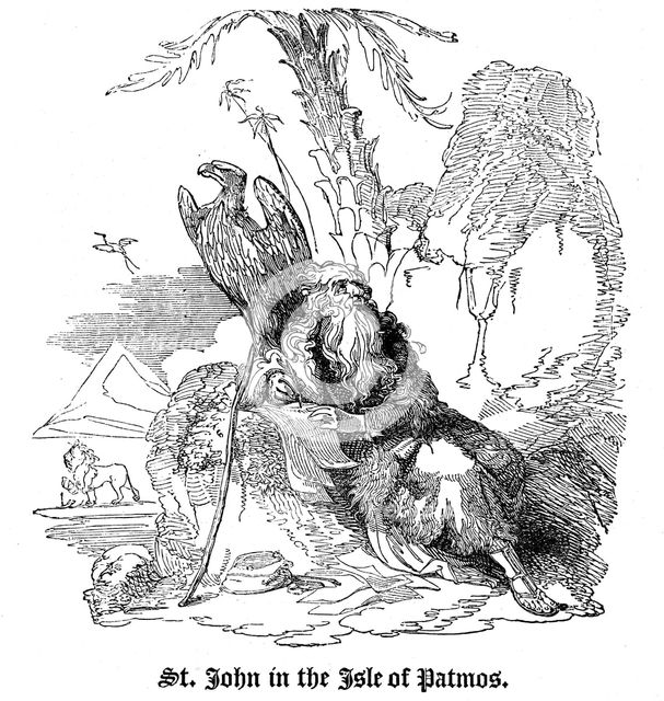 'St John in the Isle of Patmos', 1826. Artist: Unknown