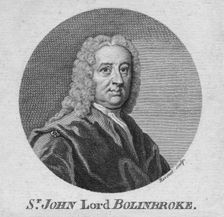 St. John Lord Bolinbroke c1750s. Creator: Simon FranÃ§ois Ravenet
