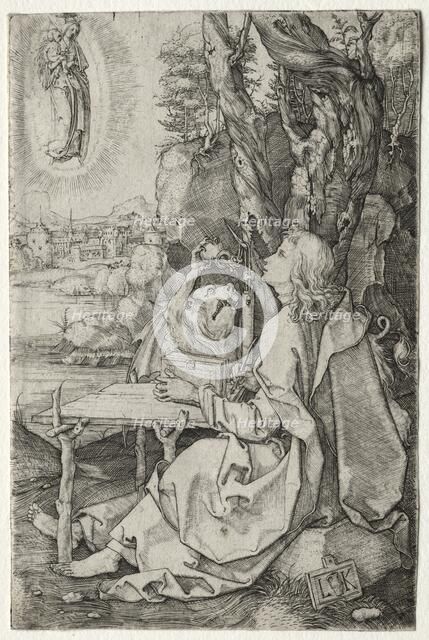 St. John on the Island of Patmos. Creator: Ludwig Krug (German, 1490-1532).