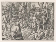 St. John Preaching in the Desert, 1535-55. Creator: Jean Mignon