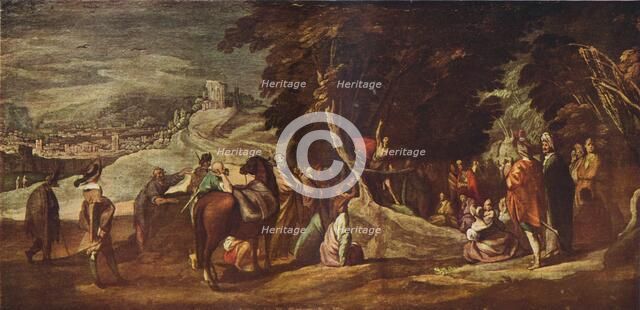 St John Preaching in the Wilderness, c1620-1635, (1924). Artist: Jacques Callot